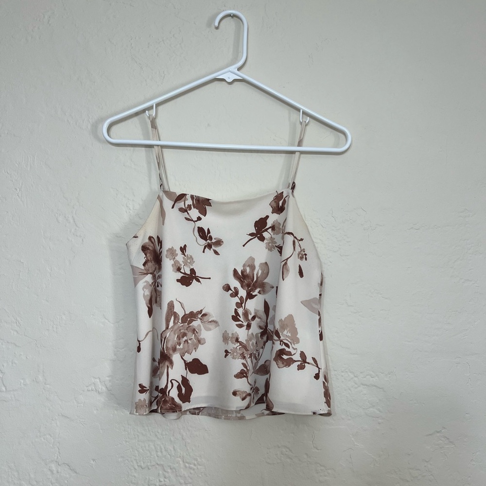 Abercrombie Spaghetti Strapped Floral Top